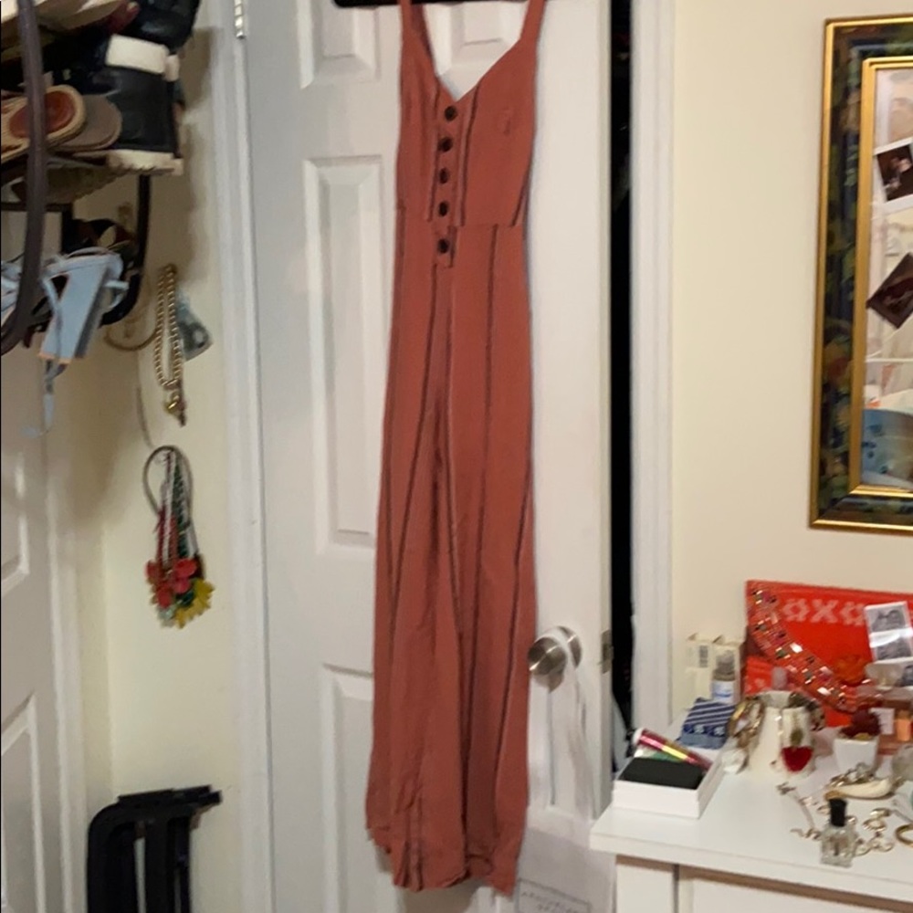 Urban outfitters pink jumpsuit